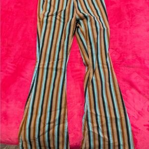 Rock & Roll Cowgirl Multicolor Striped Flare Jeans